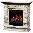 Stone veneer fireplace logo